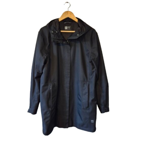 MEC Mountain Equipment Coop Longline Hooded Rain Jacket Coat Size XL - Picture 1 of 15